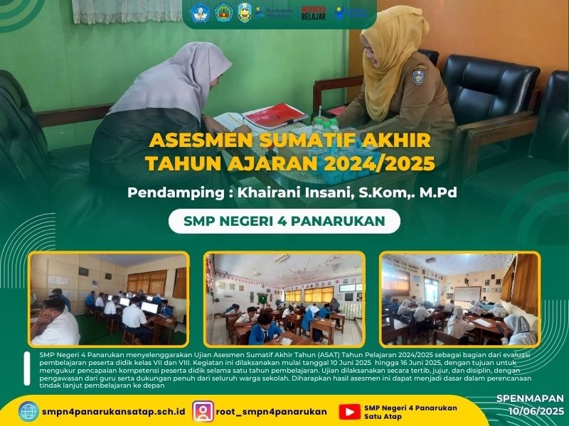 Asesmen Sumatif Akhir Tahun Ajaran  2024/2025 Pendamping : Khairani Insani, S.Kom,. M.Pd