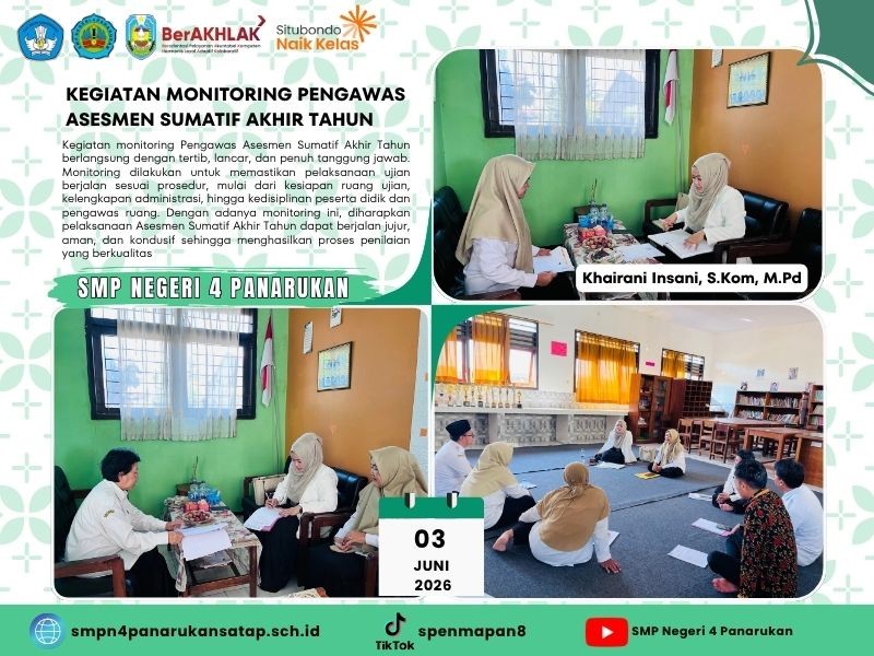 KEGIATAN MONITORING PENGAWAS ASESMEN SUMATIF AKHIR TAHUN